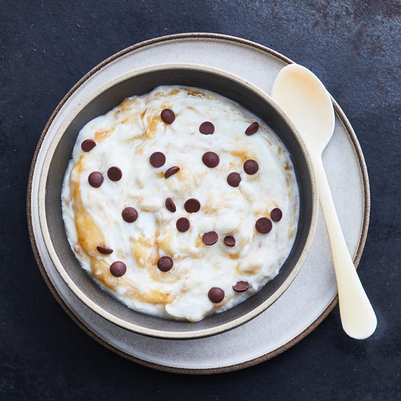 Bananenjoghurt mit Schokodrops