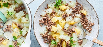 Kohlrabi-Tatar-Eintopf