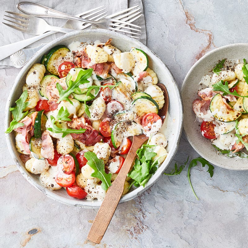 Gnocchi mit Zucchini und Bacon