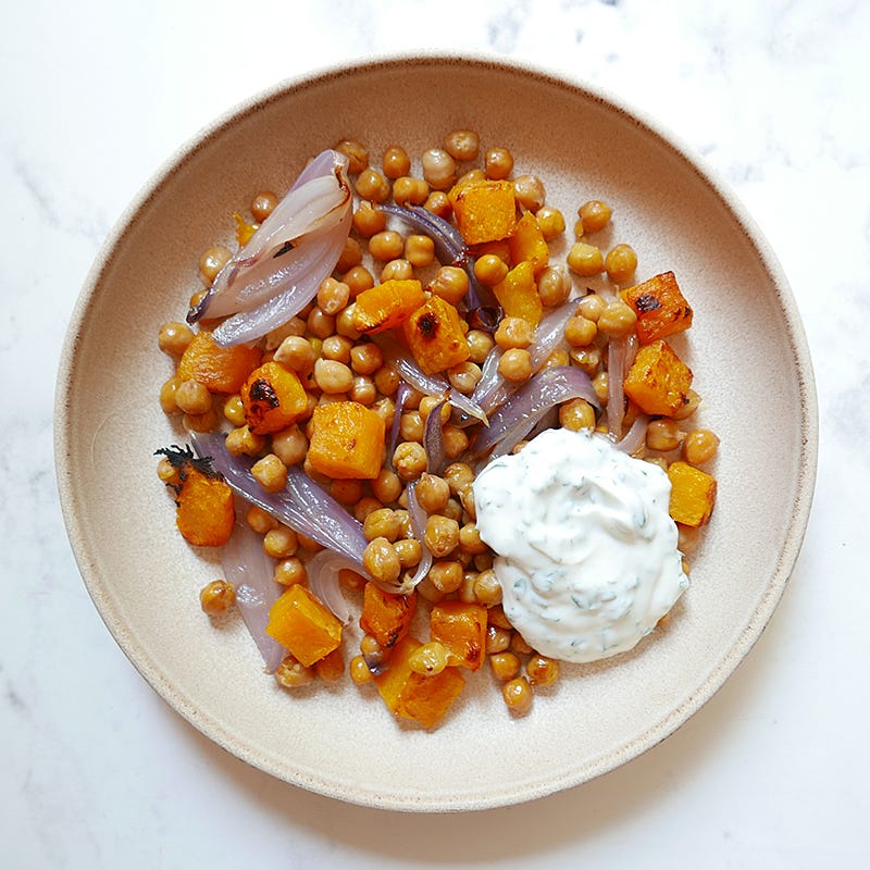 Photo of Roasted chickpeas, butternut squash & onion by WW