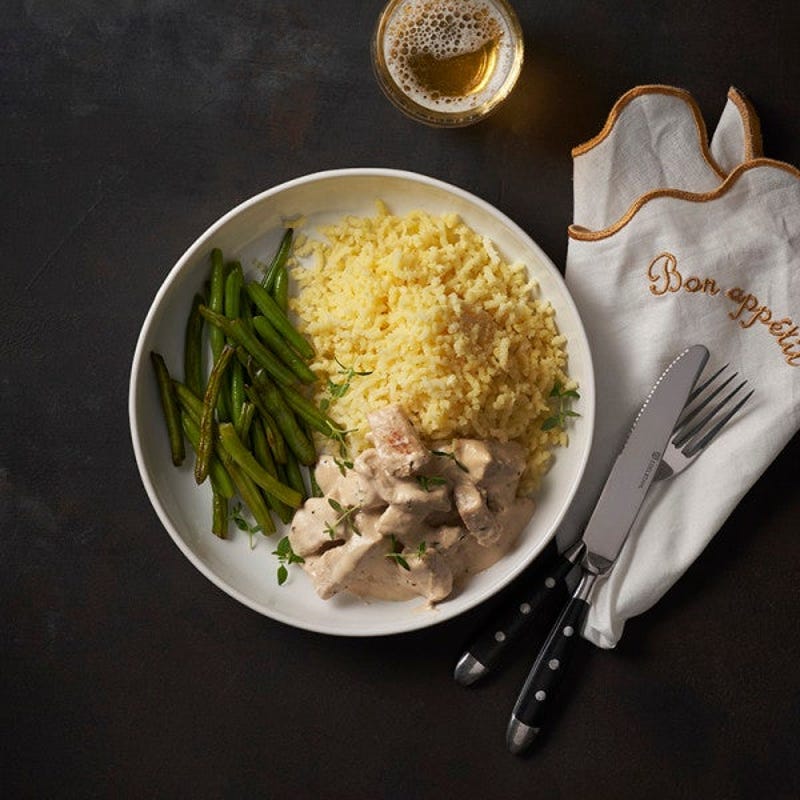 Côtelettes de porc sauce balsamique et thym