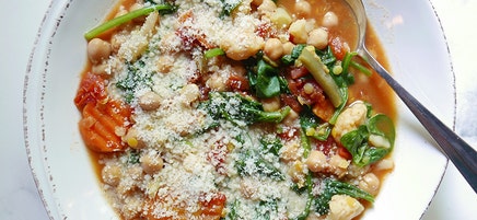 No-chop slow cooker chickpea stew