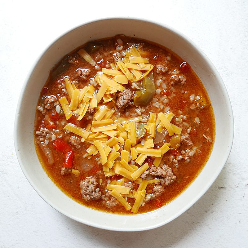 Photo of Slow cooker stuffed pepper soup by WW