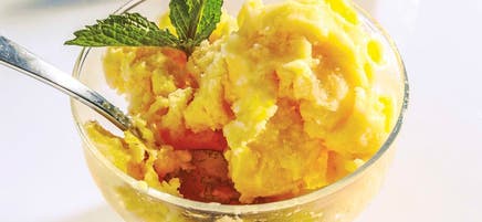 Pineapple sorbet