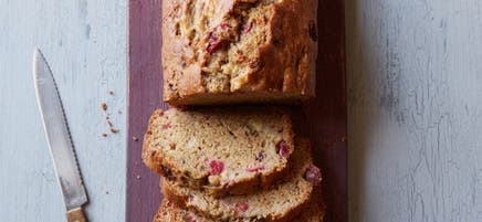Cranberry-banana bread