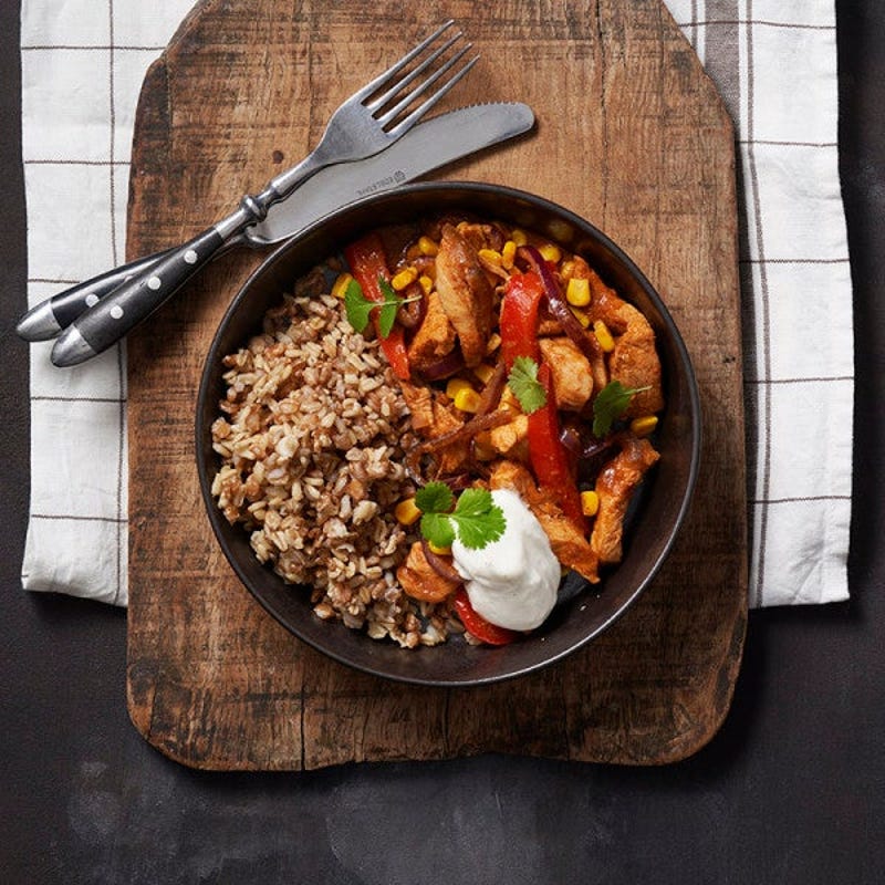 Poulet texmex au blé