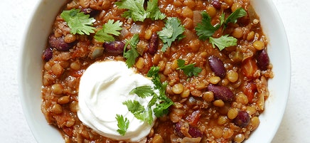 Protein-packed vegetarian chili