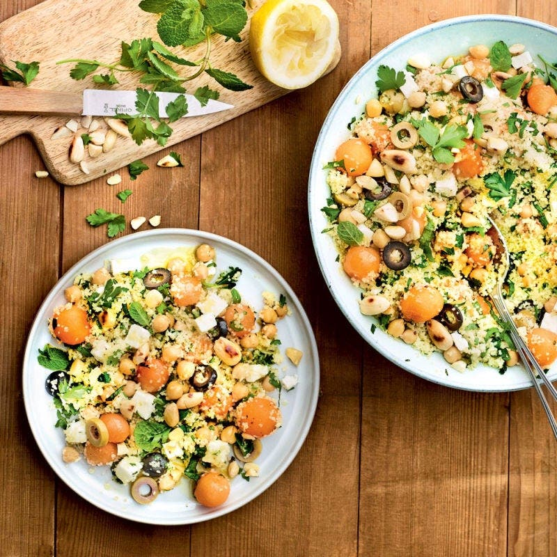 Taboulé melon feta