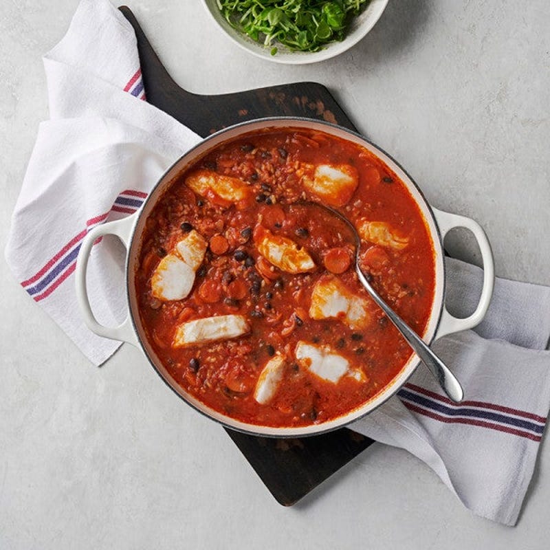 Cabillaud à la sauce tomate