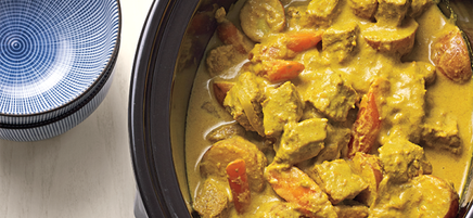 Slow-cooker coconut beef curry