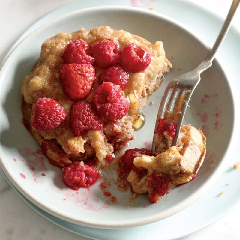Photo of Baked raspberry-almond waffle bostock by WW