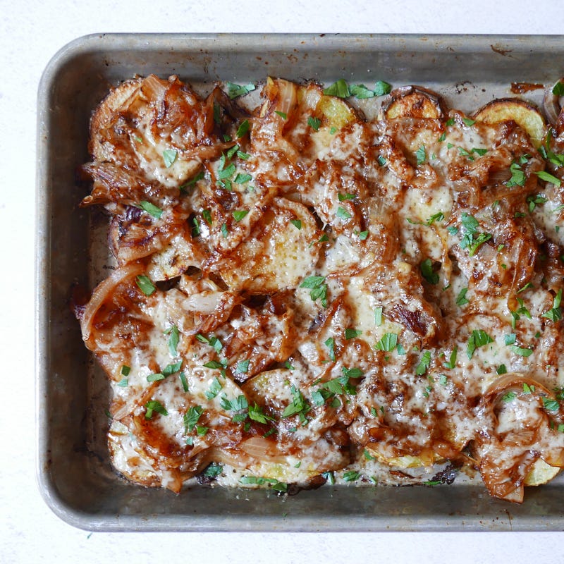 Photo of French onion soup roasted potatoes by WW