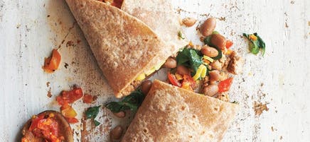 Burritos à la dinde et aux haricots pinto