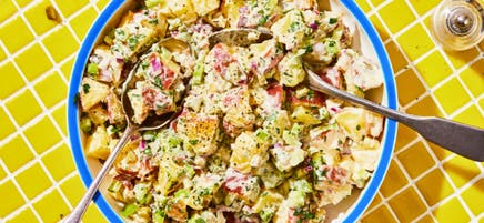 Salade de pommes de terre rouges