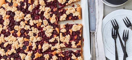 Gâteau léger aux bleuets et au streusel