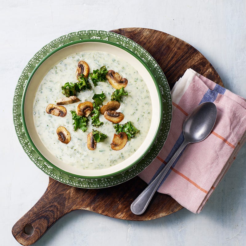 ViktVäktarna - Potatis- och grönkålssoppa med stekt svamp