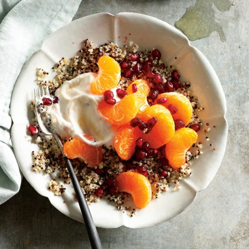 Photo of Quinoa breakfast bowl with clementine & pomegranate by WW