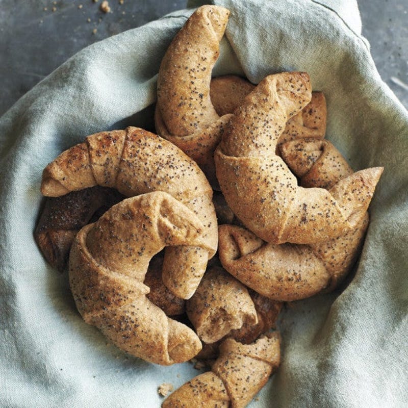 Photo de Rouleaux de croissant au blé entier avec graines de pavot par WW