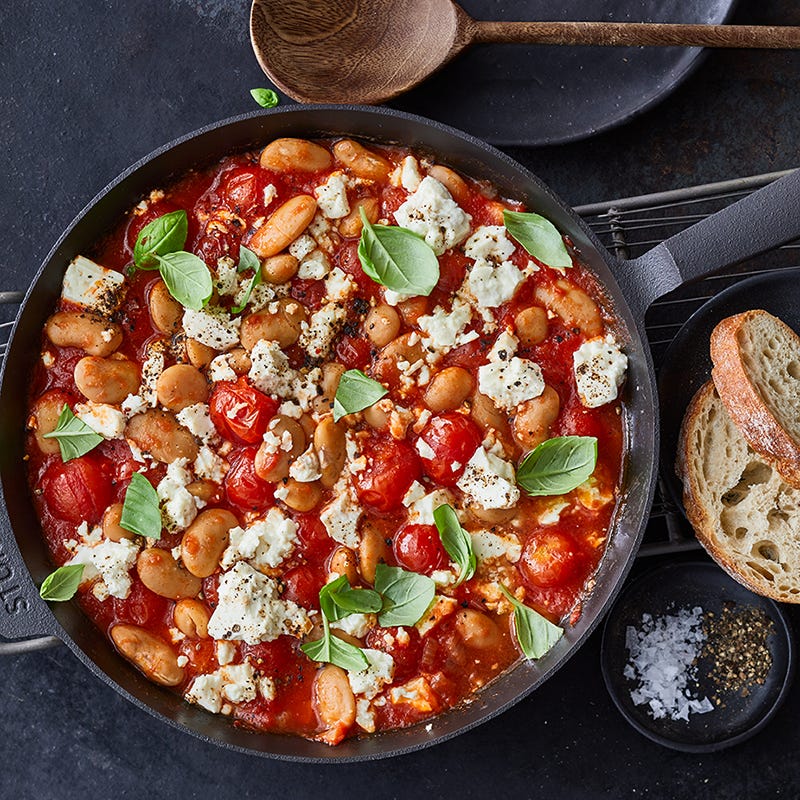 Photo of Butter bean and tomato skillet with feta by WW