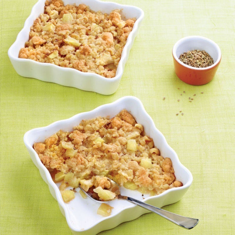 Crumbles de pommes à l'anis