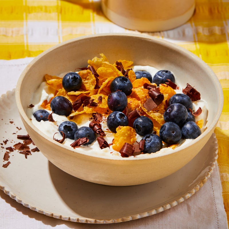 Bananenskyr mit Cornflakes