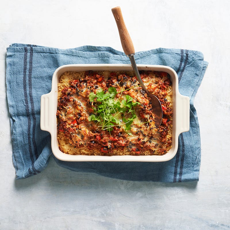 ViktVäktarna - Texmex-gratäng med sojafärs och bönor