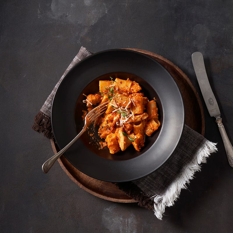 ViktVäktarna - Pasta med krämig sötpotatissås och kyckling