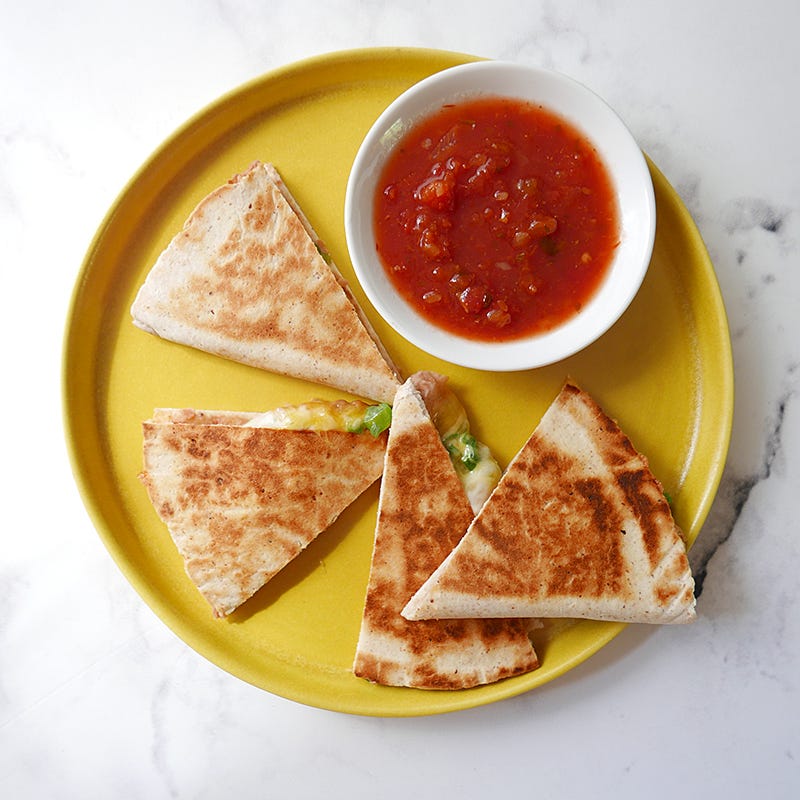 Photo of Refried bean and cheddar snacking quesadilla by WW