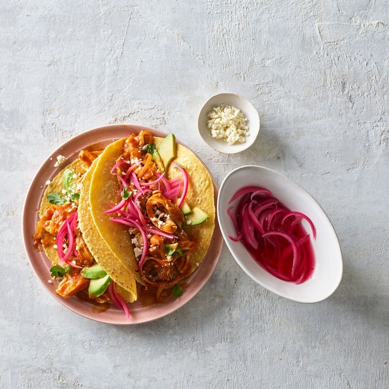Tacos au poulet tinga