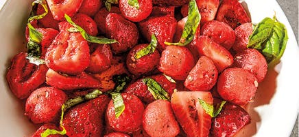 Strawberry fruit salad