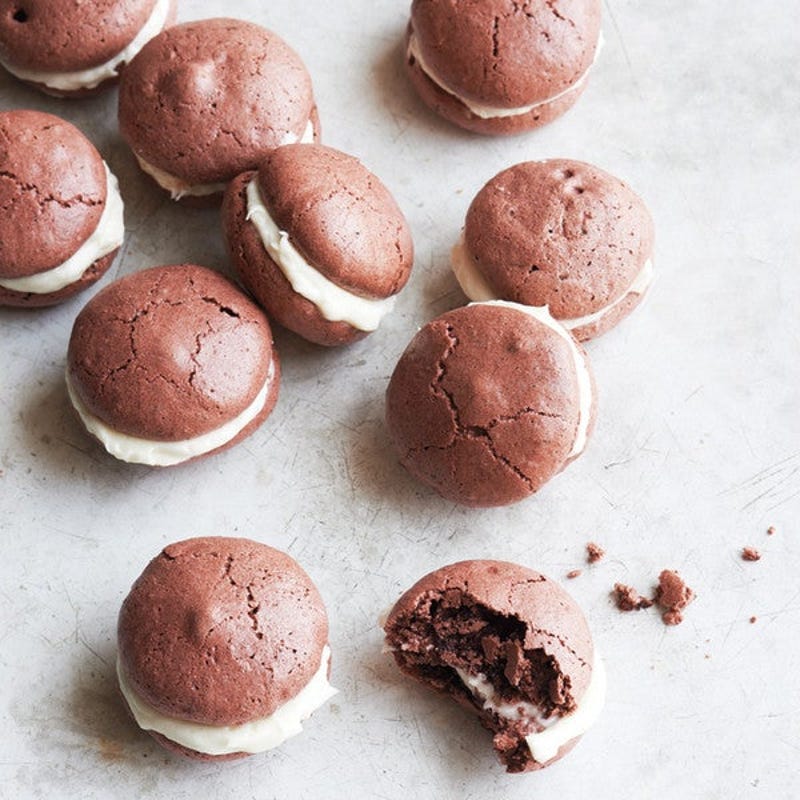 Photo of Red velvet meringue sandwich cookies by WW