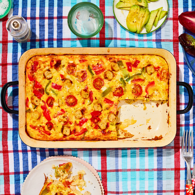 Photo of High-Protein Sausage Egg Breakfast Bake by WW