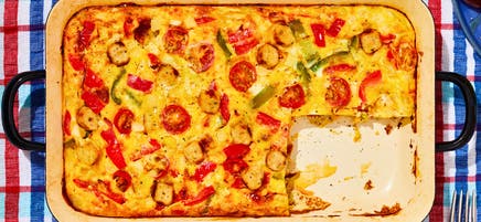 High-Protein Sausage Egg Breakfast Bake