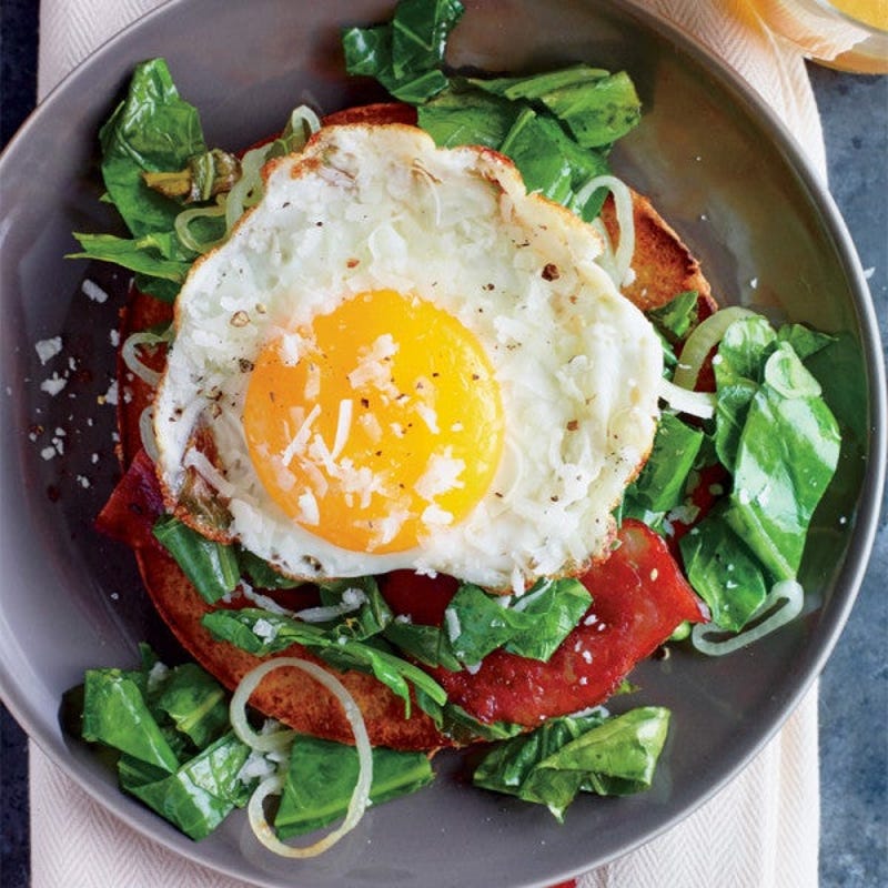 Photo of Egg, bacon & greens breakfast sandwiches by WW