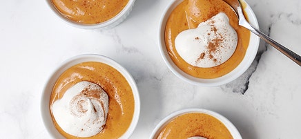 Creamy pumpkin pudding
