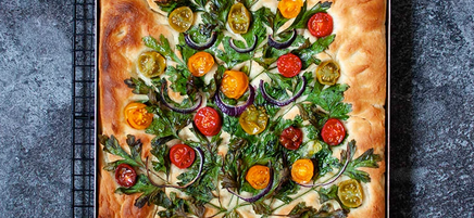 Kerstboom-focaccia