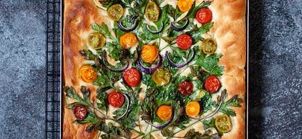 Kerstboom-focaccia