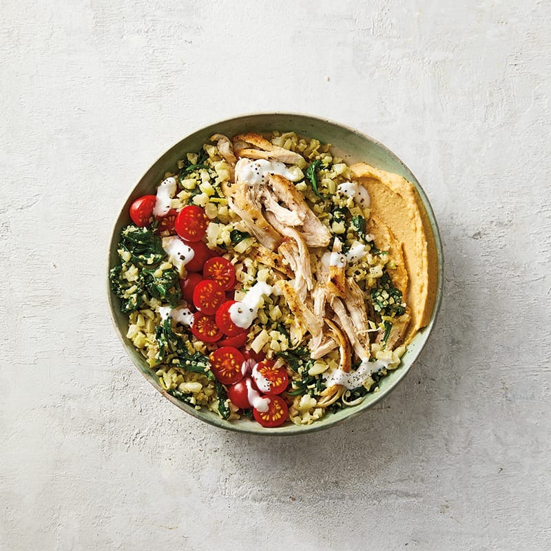 Photo de Poke bowl de poulet à la grecque prise par WW