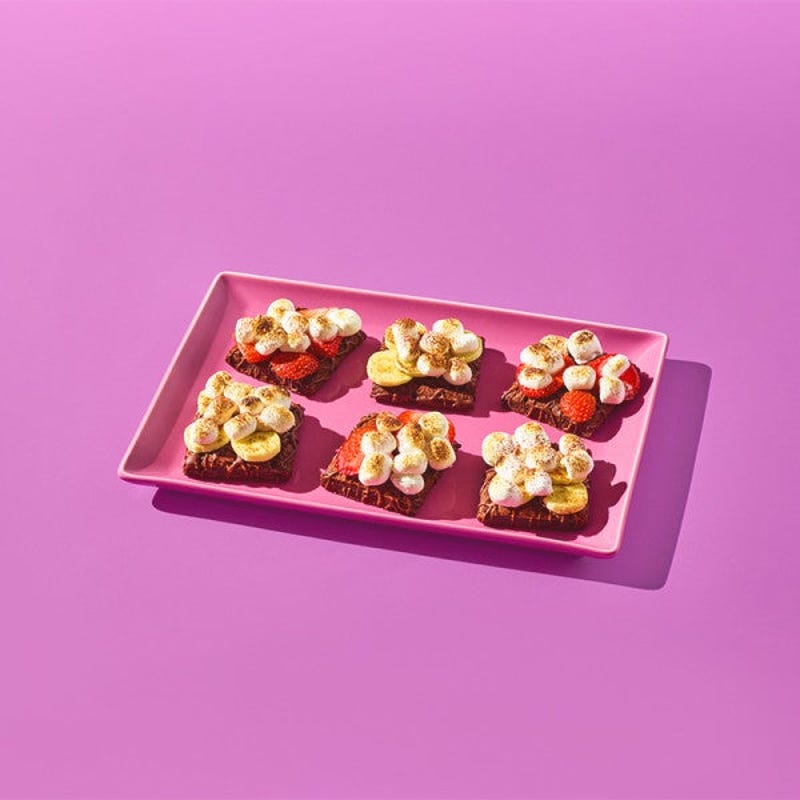 Photo de Brownie de type s’more ouvert par WW