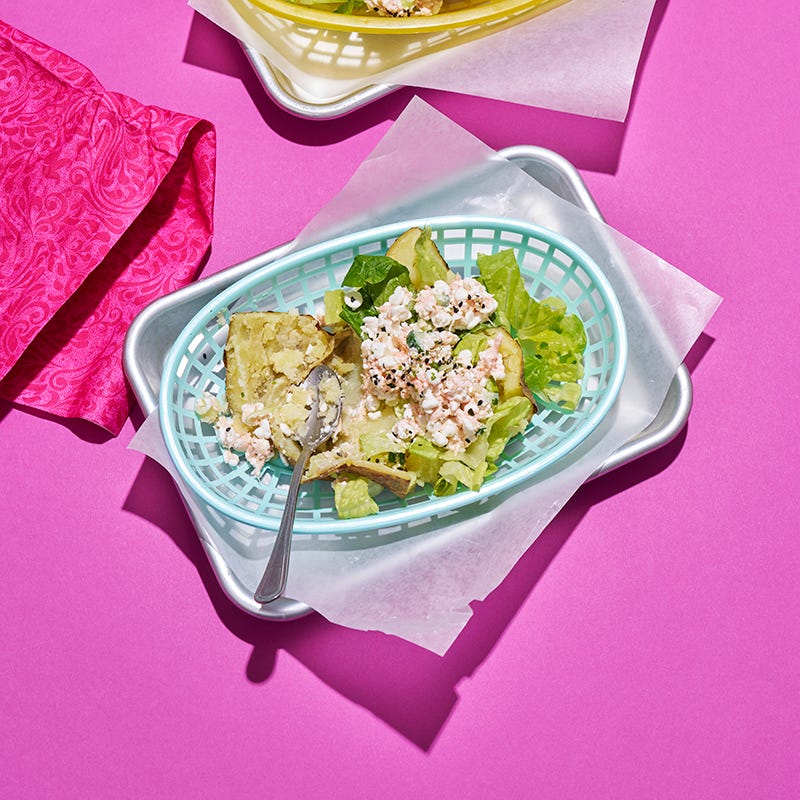 ViktVäktarna - Bakad potatis med cottage cheese och rökt lax