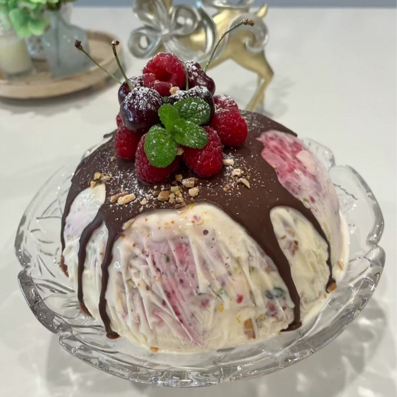 Anna's Christmas ice cream pudding