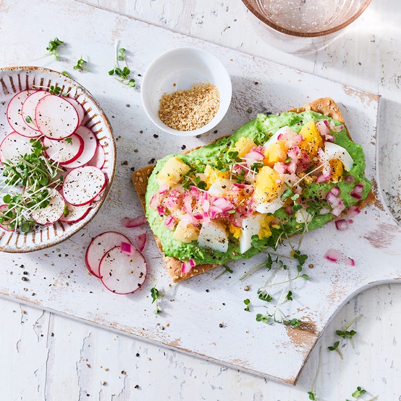 Erbsenmolebrot mit Gomasio