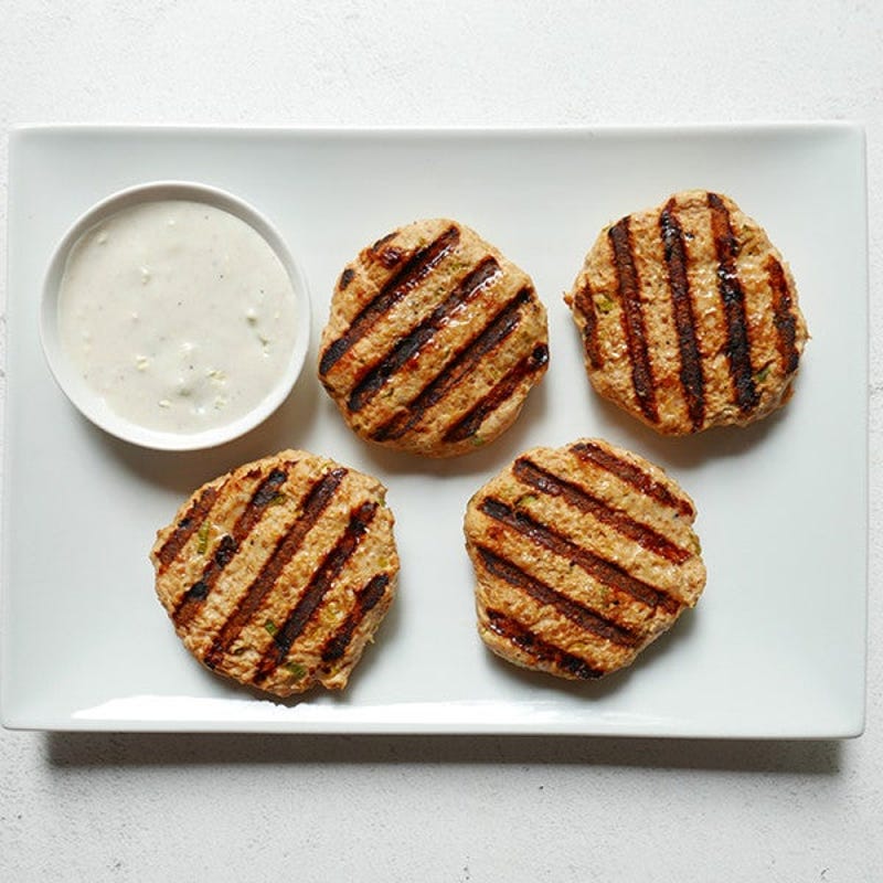 Photo of Spicy blue cheese–chicken burgers by WW