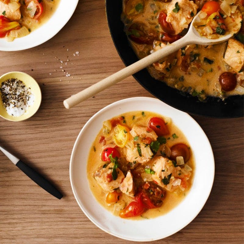 Photo of Salmon with coconut-tomato sauce by WW