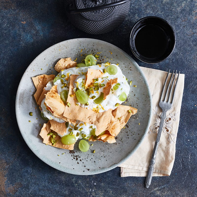 Baklava-Trifle mit Trauben