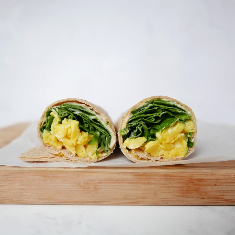 Photo of Egg, spinach & hummus wrap by WW