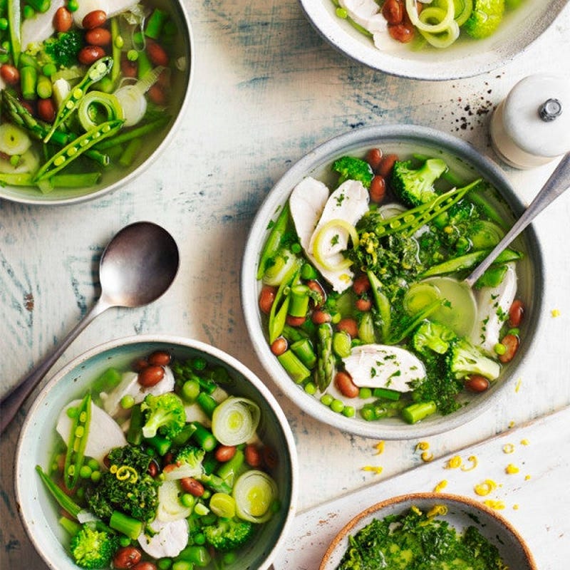 Photo of Chicken, borlotti bean & vegetable soup with pistou by WW