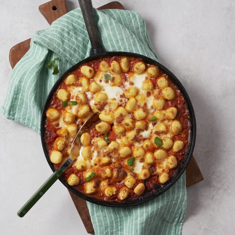 Gnocchi gratinés au poulet épicé