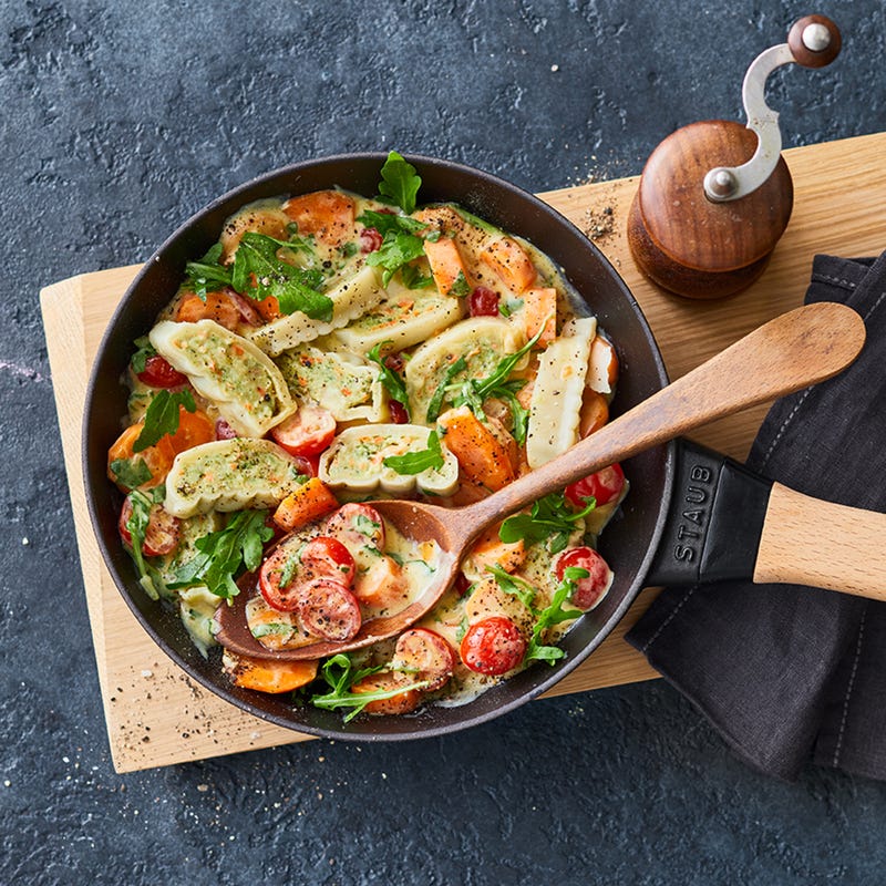 Maultaschen mit Tomaten