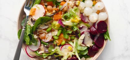 Vegan salad bar bowl